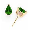 green tourmaline earrings
