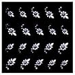 Joby Jewels on White Design Nail Sticker- JB-01