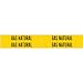 Brady 83553 Pipe Marker, Legend, "Gas Natural", Style 4