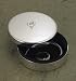 Silver Plated Jewelry Box W/ Raised Heart