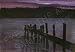Dog Dock, Painting by Dale Rupley, Canvas Print
