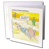 Londons Times Funny Food Coffee other Digestibles - An Issue With Anchovies On Pizzas - Greeting Cards-6 Greeting Cards with envelopes