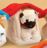 Dog House Pug Fuzzy Town Plush Magnet