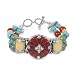 Carolyn Pollack Sterling Silver Carnelian Carousel title=