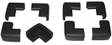 Kidkusion Toddler Corner Kushions Black - 4 Pack