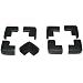 Kidkusion Toddler Corner Kushions Black - 4 Pack