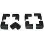Kidkusion Toddler Corner Kushions Black - 4 Pack