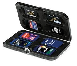 Lowepro Pixel Pak V1 - Wallet for memory cards - 8 memory cards - aluminum, ABS plastic