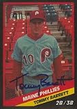 Tommy Barrett, Maine Phillies, 1988 CMC Autographed Card