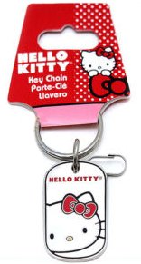 Cheap Hello Kitty Sanrio Head Dog Tag Enamel Key Chain