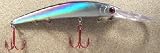 JLVLures JLV lures Diver Casting Trolling Crystal Iridescent Silver : Wobbling Wiggling Wiggle Minnow Saltwater Fishing Freshwater Steady Retrieve Stop-Go Tarpon Snook Redfish Deep Zander Barramundi Cod Speckled Trout Striper Pike Muskie Peacock Largemouth Walleye