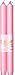 Caspari - Fancy 10-Inch Taper Dripless, Smokeless, Candlesticks, Petal Pink, Set of 2