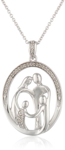 mother and two child necklace