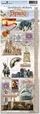 Paper House Travel Cardstock Stickers, Spain