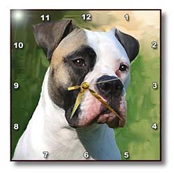 Dogs Bulldog - American Bulldog - Wall Clocks
