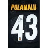 Troy Polamalu Autographed Authentic Black Steelers Jersey w/ UDA COA