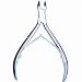 Satin Edge Cuticle Nipper Quarter. 4" Cuticle nipper quarter jaw double spring with box joint.