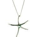 Starfish Pendant Necklace, Silver, Model S-BP2690STAR