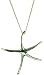 Silver Large Starfish Pendant on 18" Curb Chain