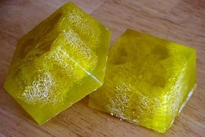 2 Daffodil Flowers Exfoliating Loofah Bar Soaps Berrysweetstuff.com