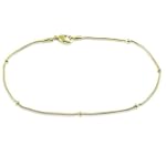 Gold Filled Anklet Ball Bead Snake Chain Ankle Bracelet - Ideal Gift For Mother Day, Anniversary, Engagement, Wedding, Birthday, For Her