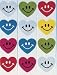 Smile Hearts Stickers (100/Roll)
