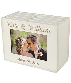 Wedding Gifts - Personalized Wedding Photo Album Box-White