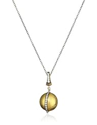 Azaara "Paris" Satin Ball Pendant Necklace