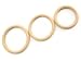 Heart 2 Heart Cock Ring Nitrile 3-Piece Set, Nude