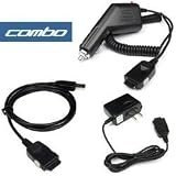 Bargaincell- 3-Piece Value Combo Pack Of LG VX8300, VX5300, VX3400 Includes: Vehicle Cigarette Lighter Power Charger with IC Chip + USB Data Cable + Home Wall Travel Plug in Ac Charger