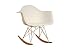 Rocking Chair - Modern Style Sky White Finish