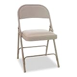 Alera Steel Folding Chair with Padded Seat - 4 ct. (Tan)