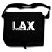 Los Angeles Airport Code LAX United States Messenger Bag Black Barcode