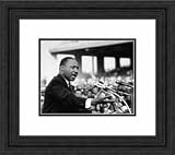 Framed Dr. Martin Luther King Civil Rights Photograph
