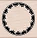 Scallop Circle Wood Mounted Stamp (Hero Arts)