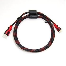 Cosmos Mini Hdmi/HDMI Male-Male 6ft cable, Supports Deep Color, for Sony Cybershot + Alpha DSLR-A230, A330, A380, A450, A500, A550, A560, A580, A700, A850, A900, NEX-3, NEX-5, SLT-A33, SLT-A55, DSC-HX7, HX9, HX100, TX10, W370, WX7, WX10 Digital Camera etc+Cosmos Cable tie