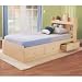 Twin Size Storage Bed in Maple - My Space, My Place - New Visions by Lane - 728-301