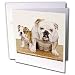Dogs Bulldog - British Bulldog - Greeting Cards-12 Greeting Cards with envelopes