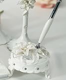 Sculptural White Tiger Lilies Round Pen Set