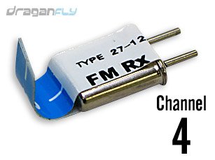 31NqoLVzH5L Receiver Crystal Channel 4 for Vortex and Vortex Extreme RC Airplanes 27 MHz