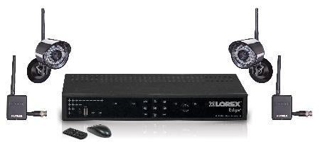 New Lorex Edge 4 Channel DVR With 2 Digital Wireless Cameras Pentaplex Operation Supports 2TB