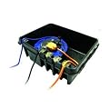 DriBox 285 Weatherproof Outdoor Electrical Connection Box - Black