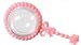Plastic Pink Baby Rattle Baby Shower Favor Holders - 24pcs