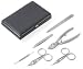 Exclusive INOX Highest quality Manicure/Pedicure Set in Elk Leather Case by Dovo. Made in So