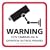 Four CCTV Warning Security Stickers