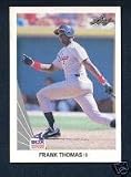 1990 Leaf Frank Thomas Baseball Rookie Card In Protective Display Case