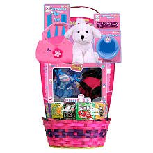 Girl's Puppy with Outfits Easter Basket Gift