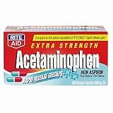 Rite Aid Extra Strength Acetaminophen, Rapid Release Gelcaps 100 ea Rite Aid Extra Strength Acetaminophen, Rapid Release Gelcaps 100 ea