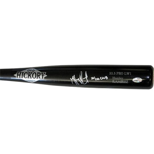 Hanley Ramirez ''30/30'' Autographed/Hand Signed Old Hickory Game Model Bat