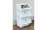 Review 3  / 3 Clear Recycling Stacking Boxes With Lids.